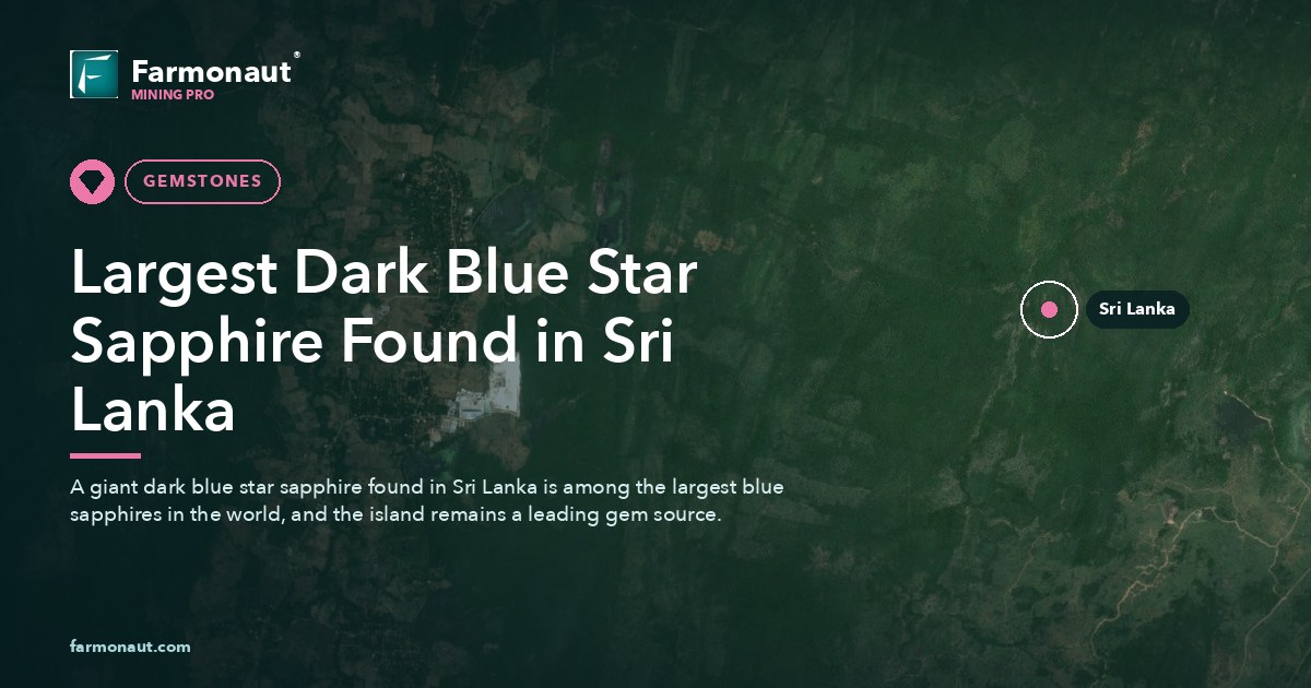 Largest Dark Blue Star Sapphire Found In Sri Lanka