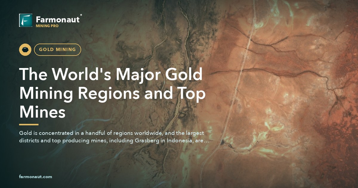The World'S Major Gold Mining Regions And Top Mines