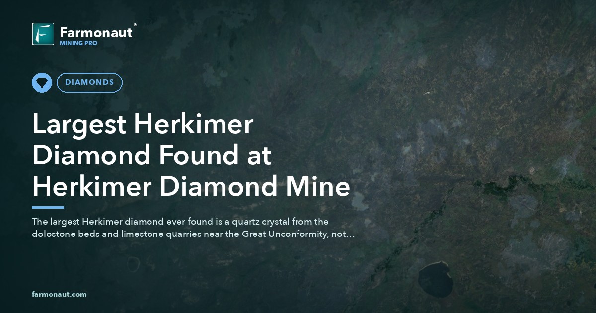 Largest Herkimer Diamond Found At Herkimer Diamond Mine