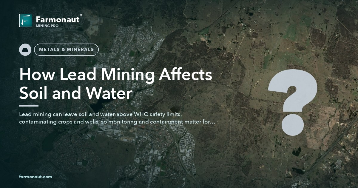 How Lead Mining Affects Soil And Water