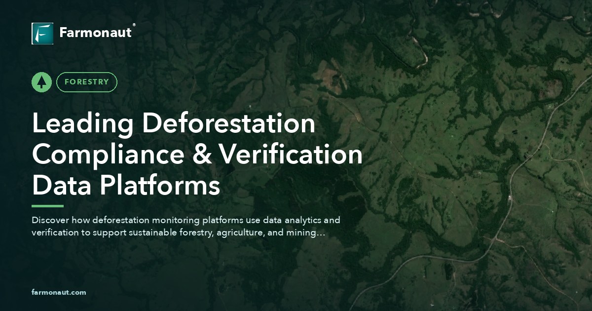 Leading Deforestation Compliance &Amp; Verification Data Platforms