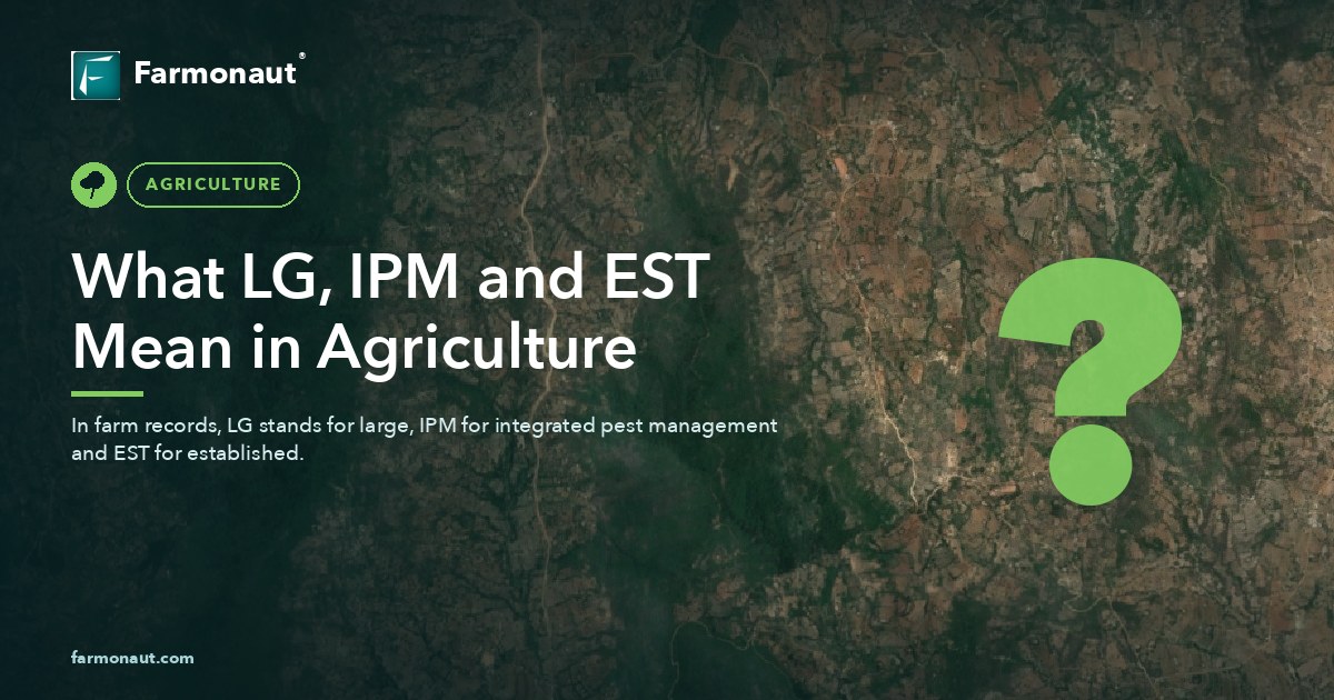 What Lg, Ipm And Est Mean In Agriculture