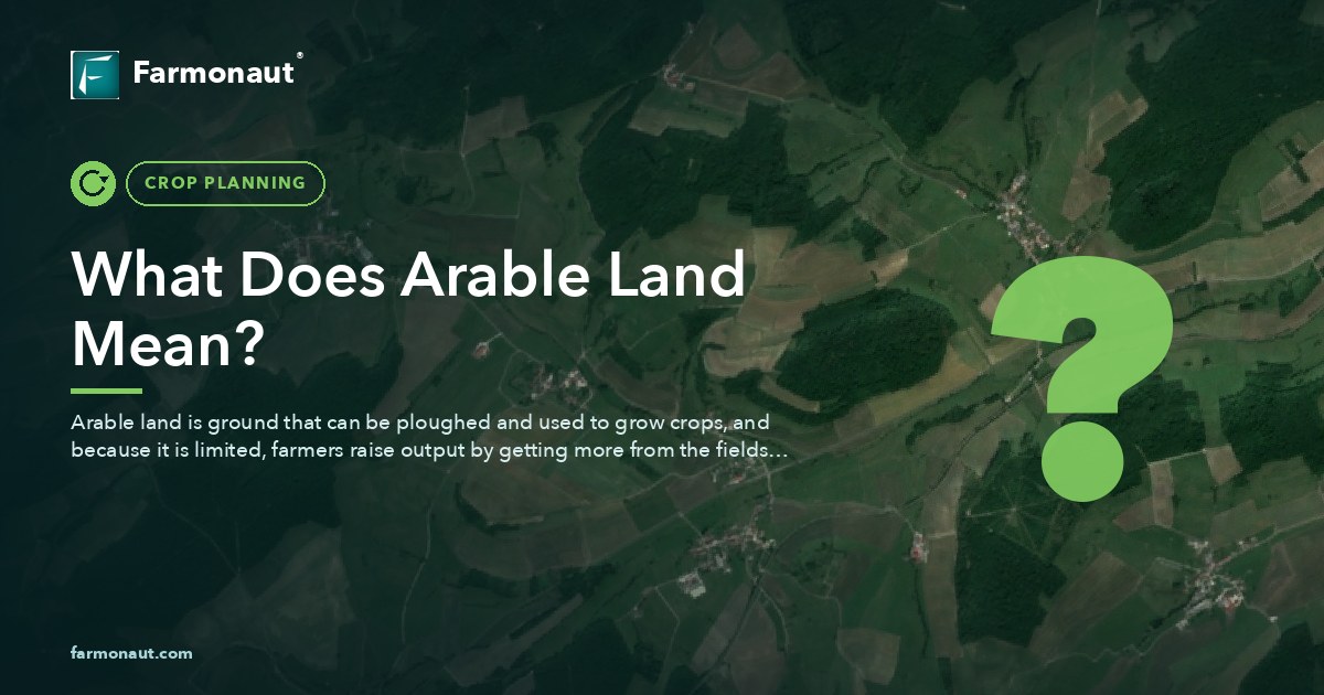 What Does Arable Land Mean?