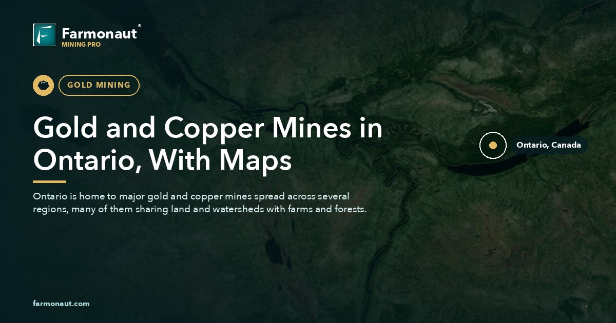 Gold And Copper Mines In Ontario, With Maps