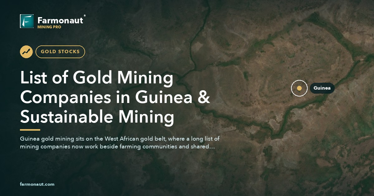 List Of Gold Mining Companies In Guinea &Amp; Sustainable Mining