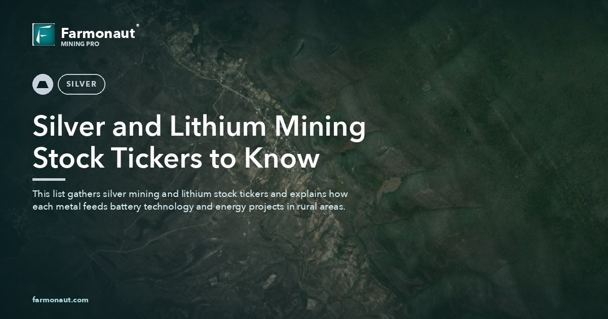 Silver And Lithium Mining Stock Tickers To Know