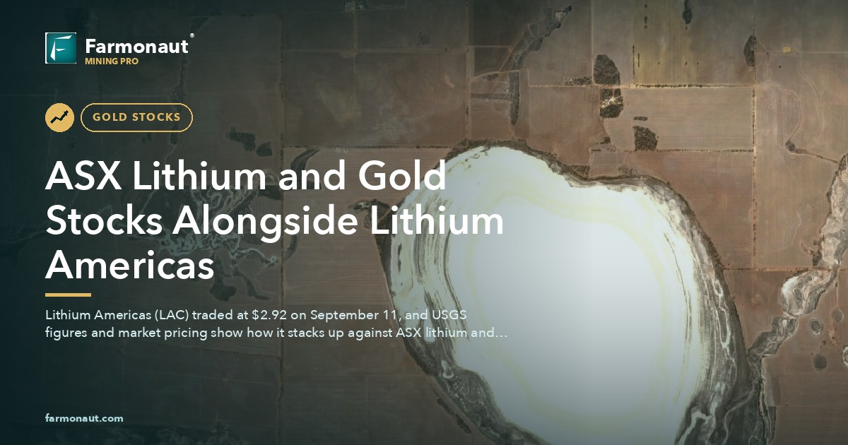 Asx Lithium And Gold Stocks Alongside Lithium Americas