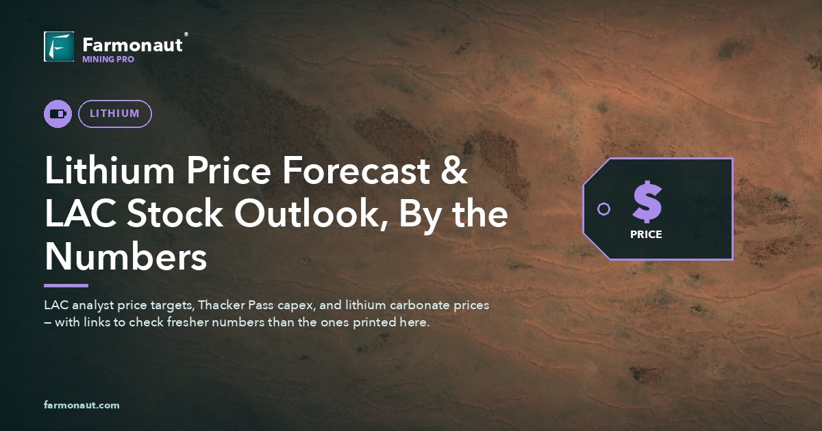Lithium Price Forecast &Amp; Lac Stock Outlook, By The Numbers