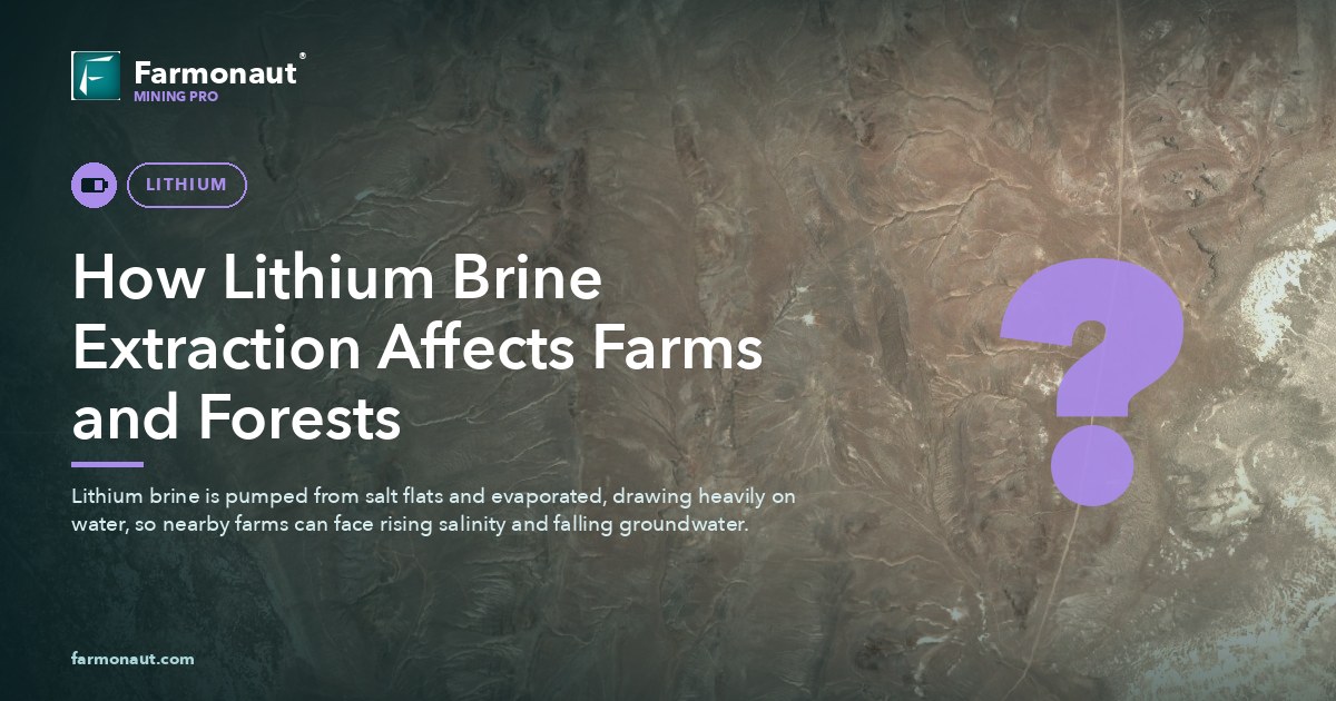 How Lithium Brine Extraction Affects Farms And Forests