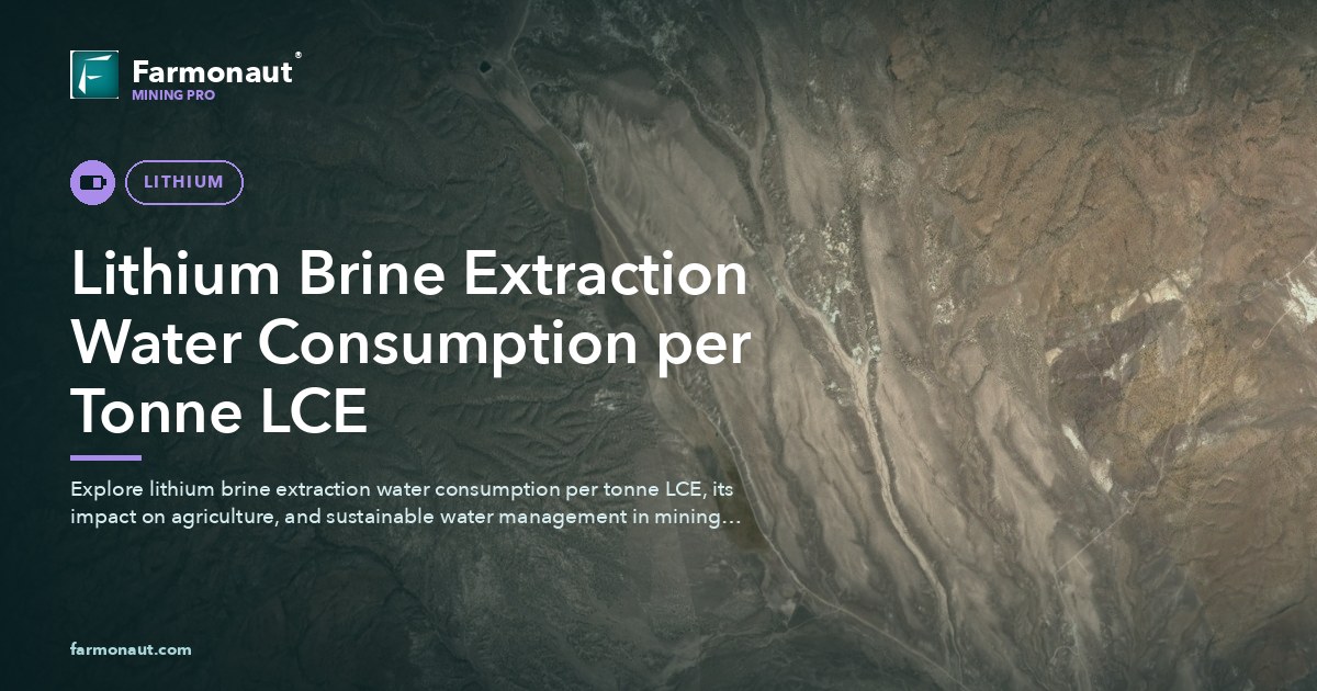 Lithium Brine Extraction Water Consumption Per Tonne Lce