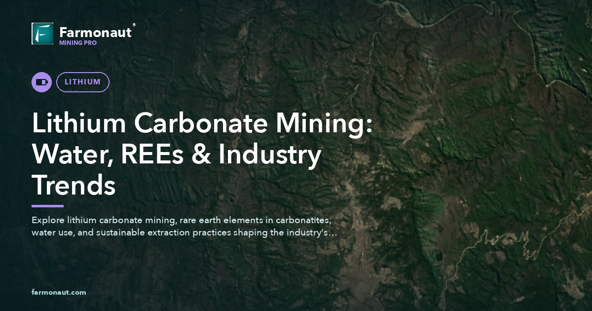 Lithium Carbonate Mining: Water, Rees &Amp; Industry Trends