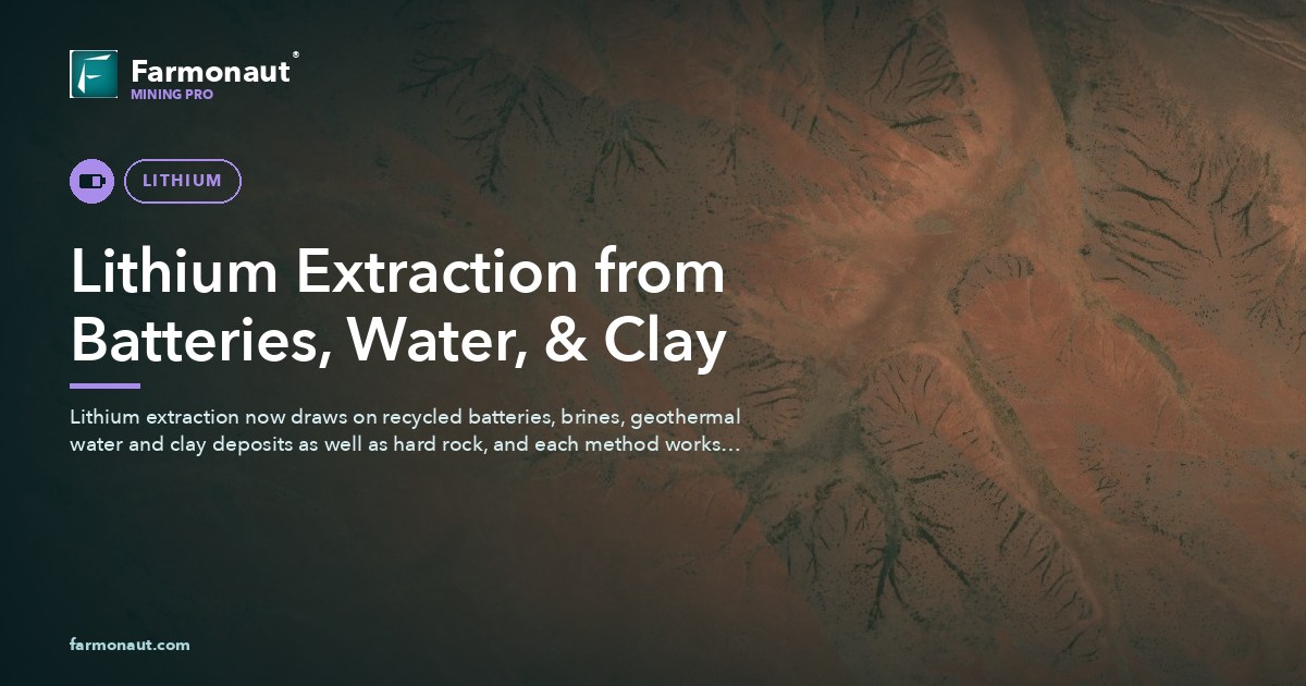 Lithium Extraction From Batteries, Water, &Amp; Clay