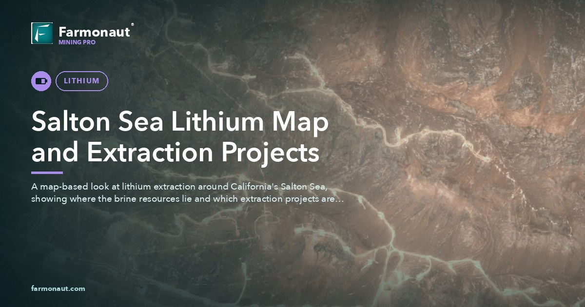 Salton Sea Lithium Map And Extraction Projects