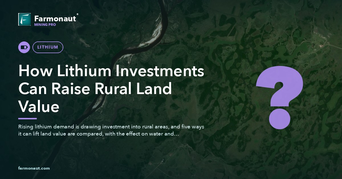 How Lithium Investments Can Raise Rural Land Value