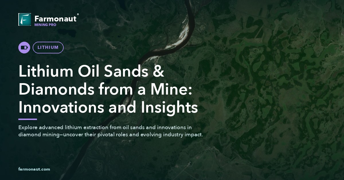 Lithium Oil Sands &Amp; Diamonds From A Mine: Innovations And Insights