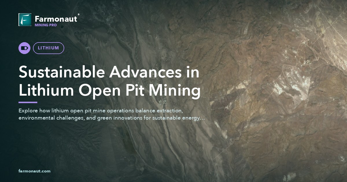 Sustainable Advances In Lithium Open Pit Mining