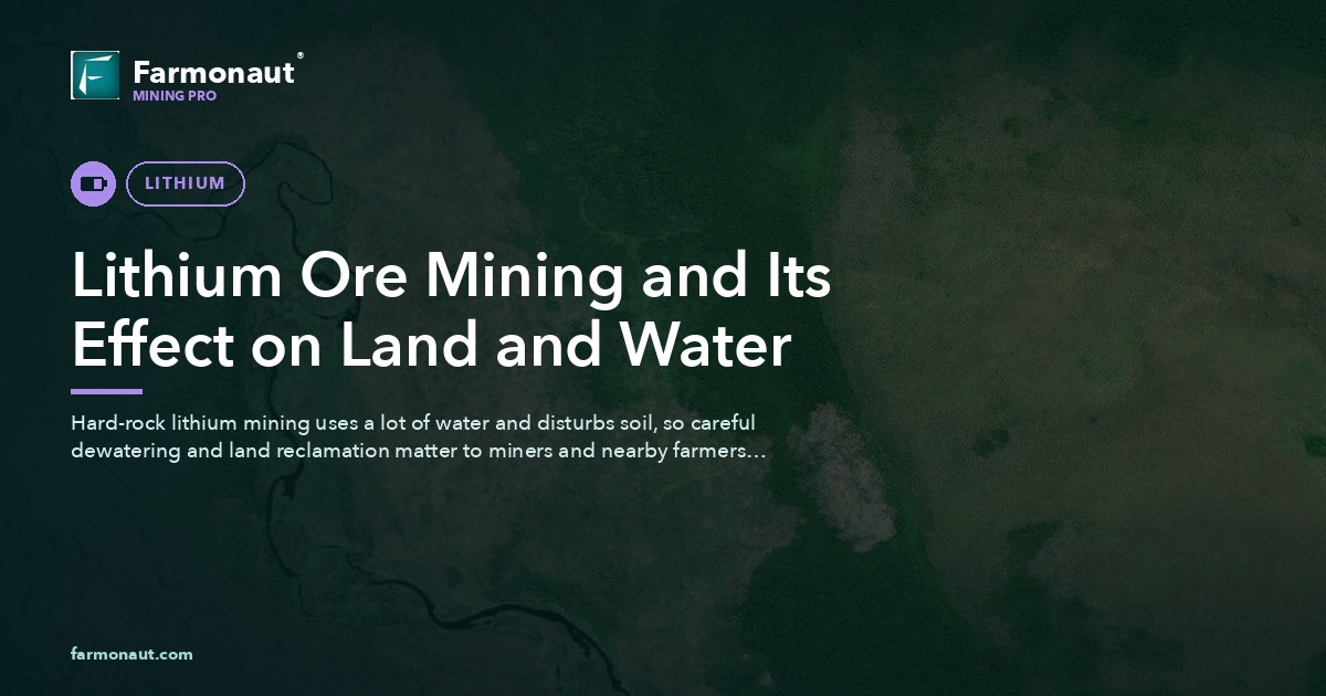 Lithium Ore Mining And Its Effect On Land And Water