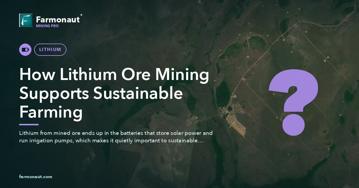 How Lithium Ore Mining Supports Sustainable Farming