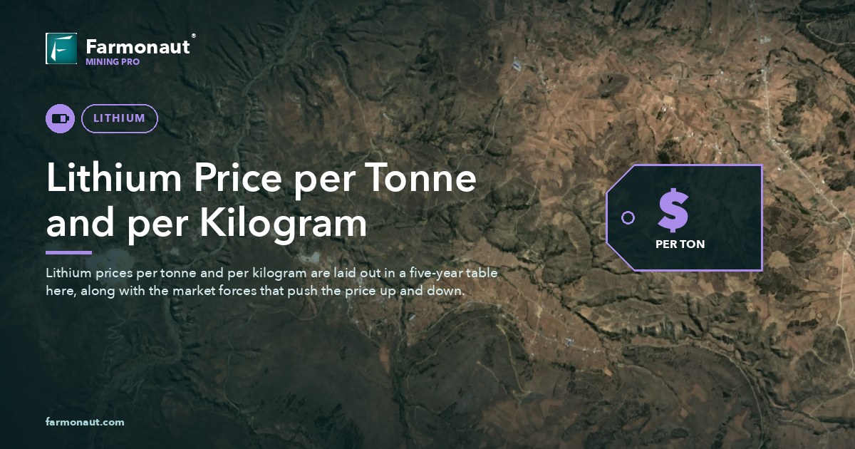 Lithium Price Per Tonne And Per Kilogram