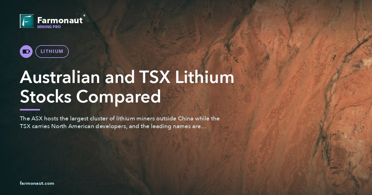 Australian And Tsx Lithium Stocks Compared