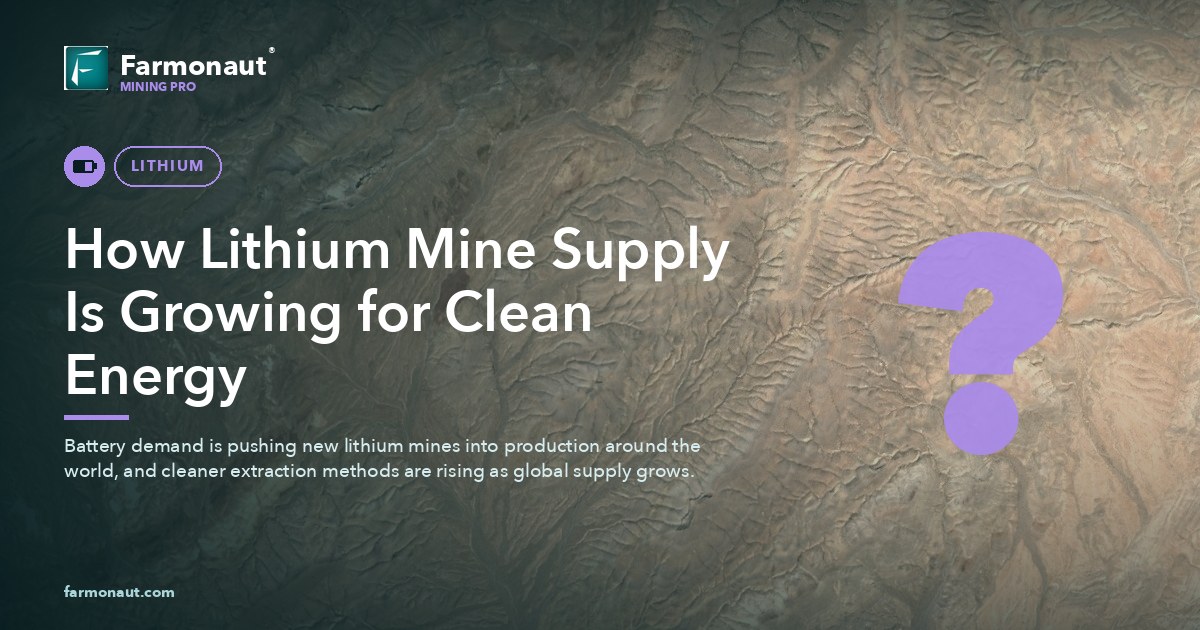How Lithium Mine Supply Is Growing For Clean Energy