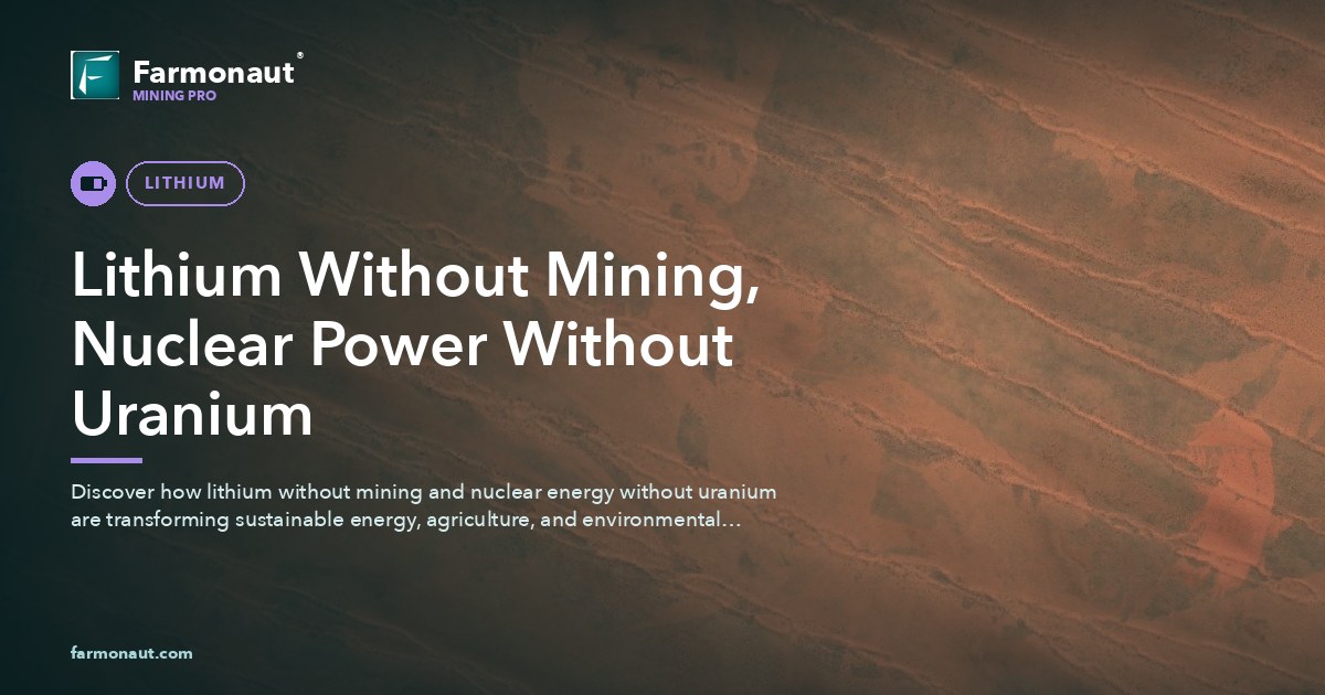Lithium Without Mining, Nuclear Power Without Uranium
