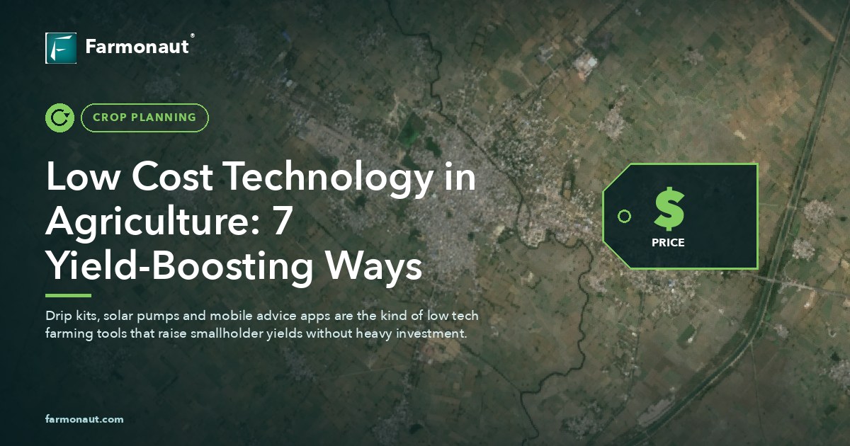Low Cost Technology In Agriculture: 7 Yield-Boosting Ways