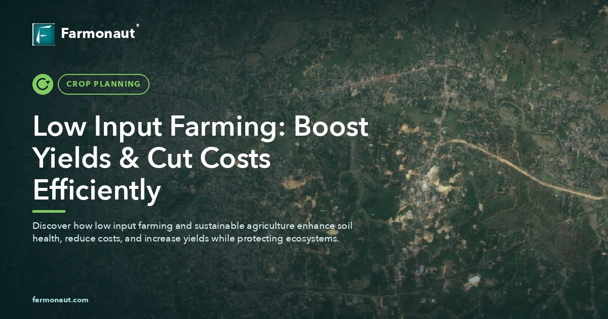 Low Input Farming: Boost Yields &Amp; Cut Costs Efficiently