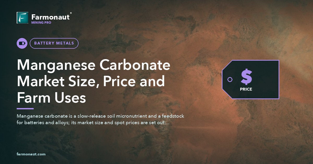 Manganese Carbonate Market Size, Price And Farm Uses