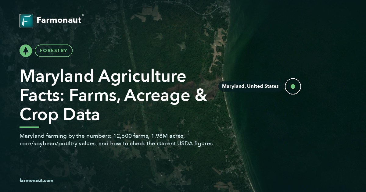 Maryland Agriculture Facts: Farms, Acreage &Amp; Crop Data