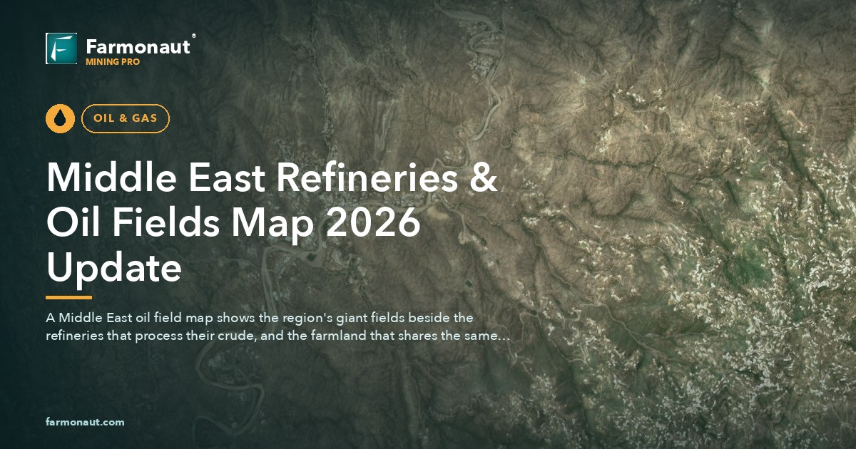 Middle East Refineries &Amp; Oil Fields Map 2026 Update
