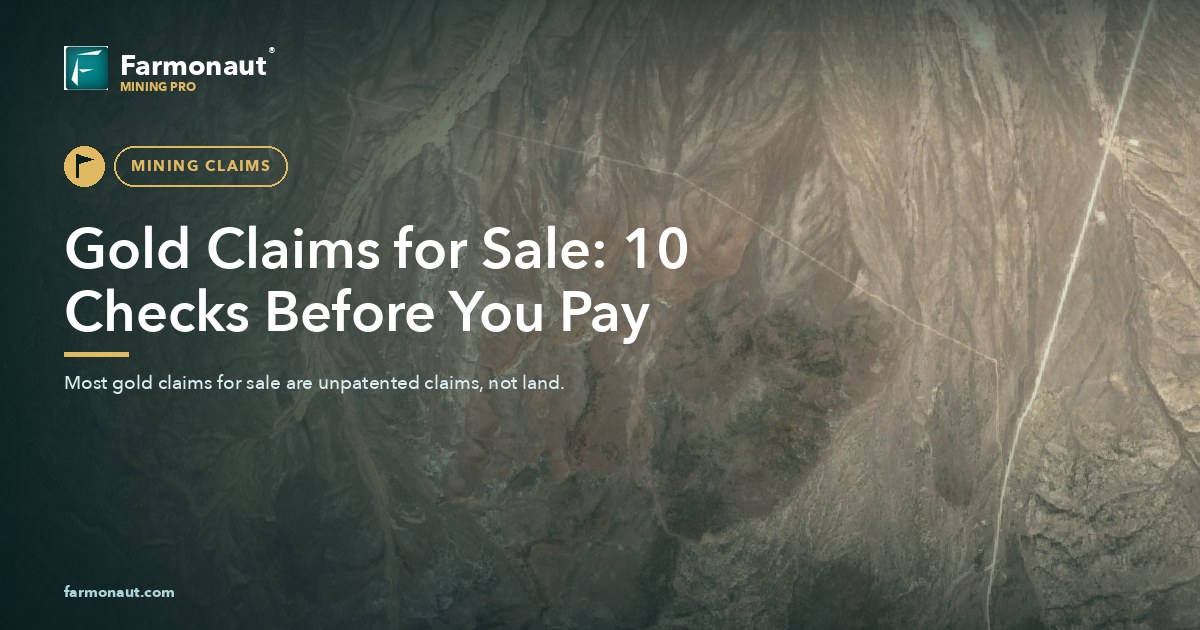 Gold Claims For Sale: 10 Checks Before You Pay