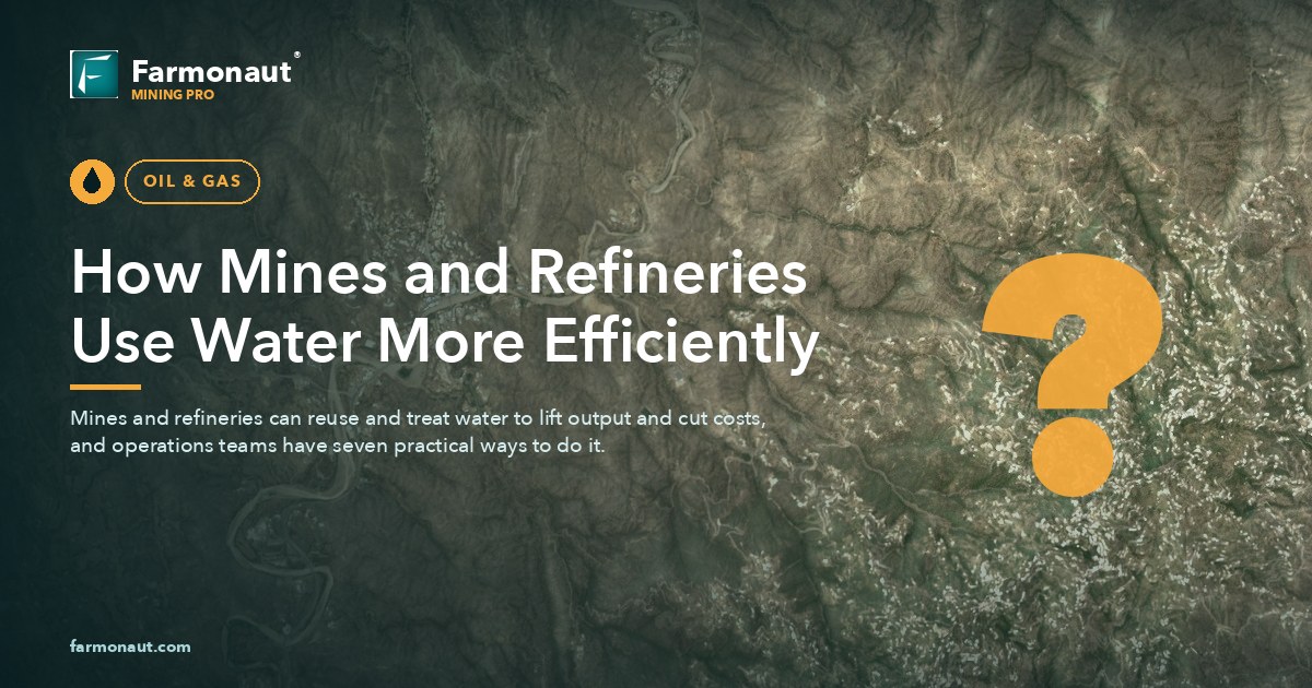 How Mines And Refineries Use Water More Efficiently