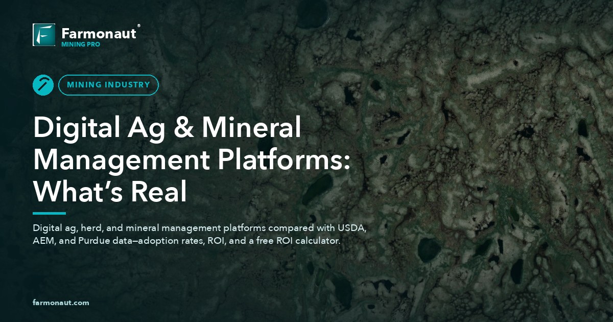 Digital Ag &Amp; Mineral Management Platforms: What’s Real