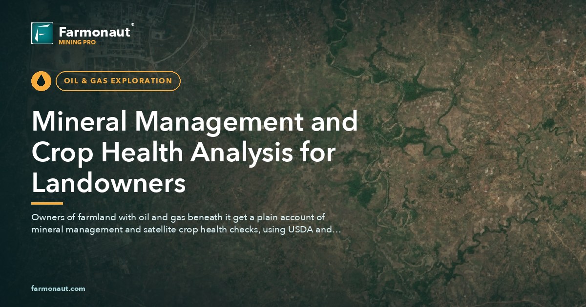 Mineral Management And Crop Health Analysis For Landowners