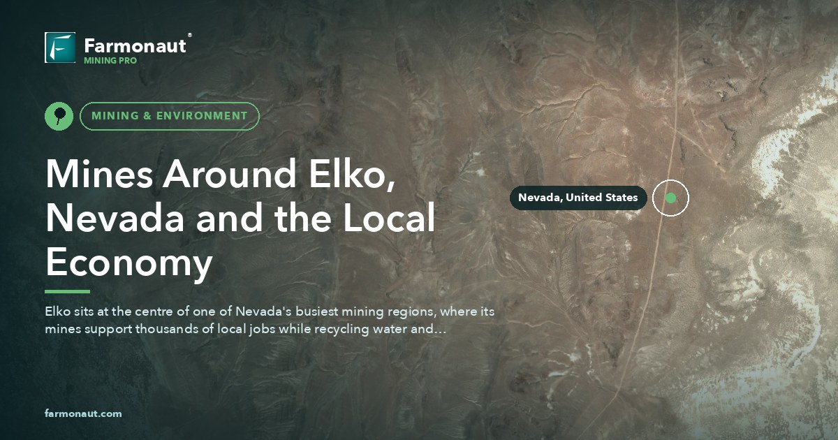 Mines Around Elko, Nevada And The Local Economy
