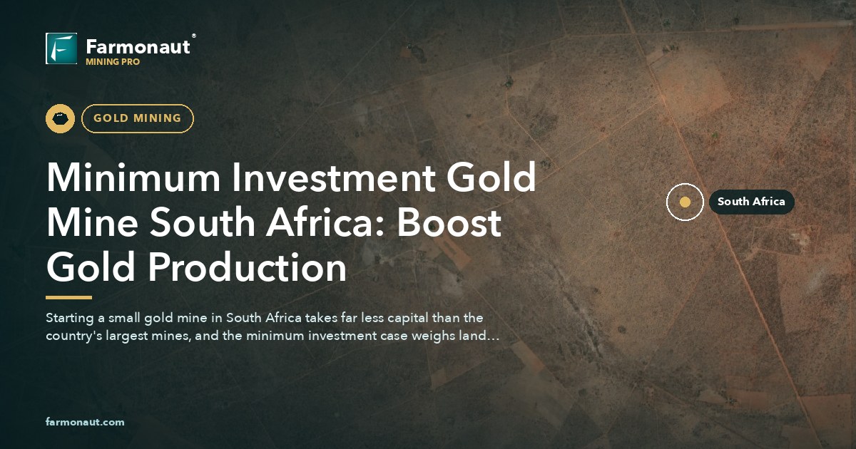 Minimum Investment Gold Mine South Africa: Boost Gold Production