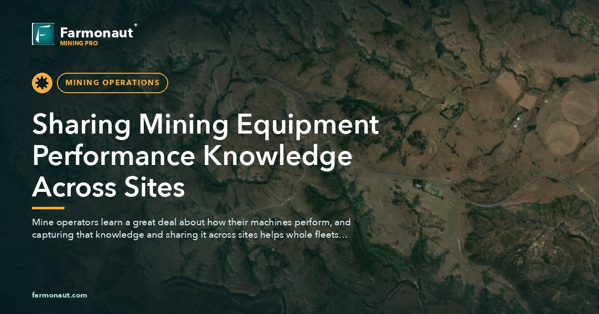 Sharing Mining Equipment Performance Knowledge Across Sites