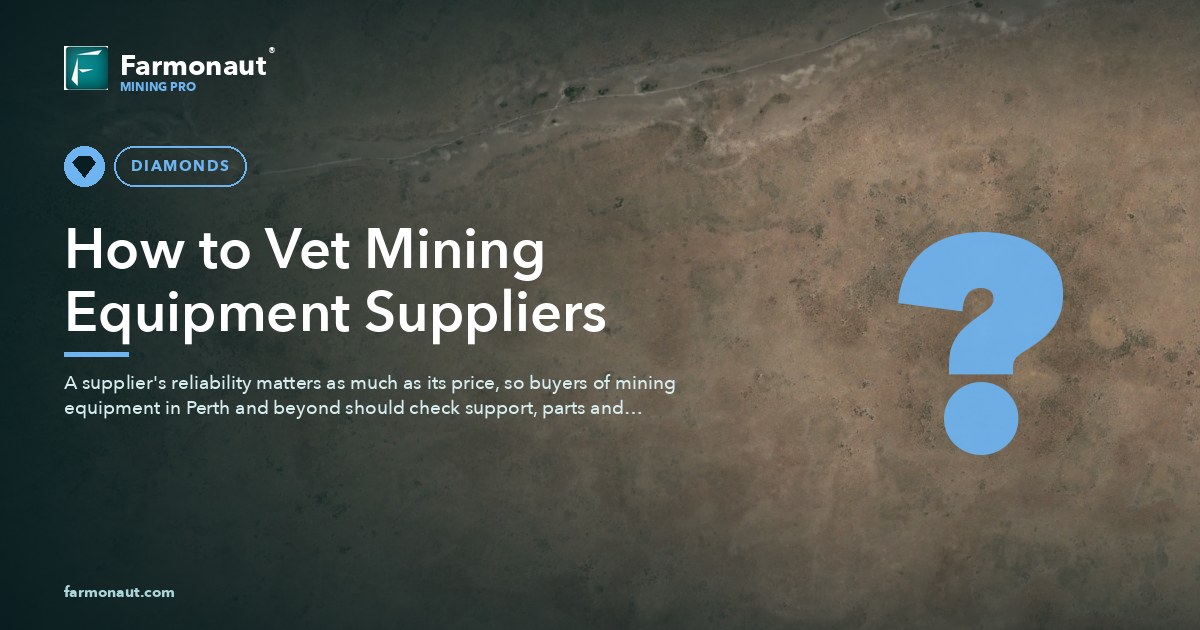 Mining Equipment Suppliers: A Vetting Checklist That Works 53 How To Vet Mining Equipment Suppliers