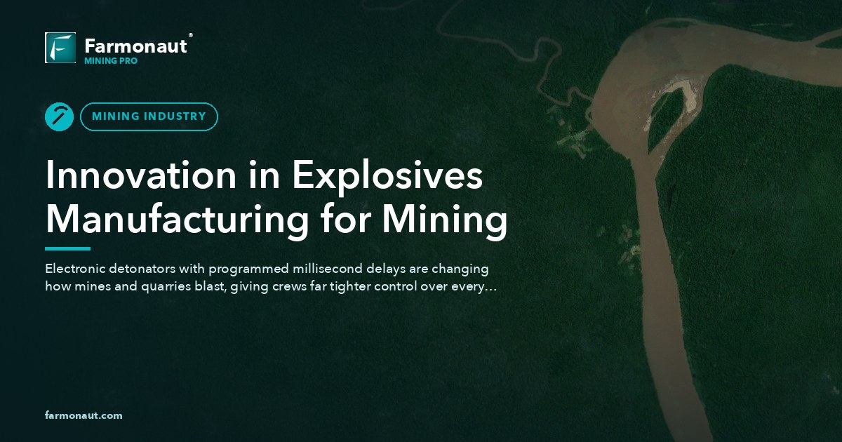 Innovation In Explosives Manufacturing For Mining
