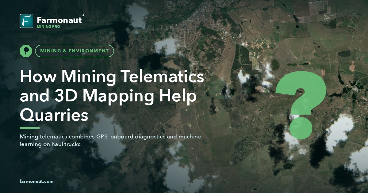 Mining Telematics &Amp; 3D Mapping: Data-Driven Quarry Gains 55 How Mining Telematics And 3D Mapping Help Quarries