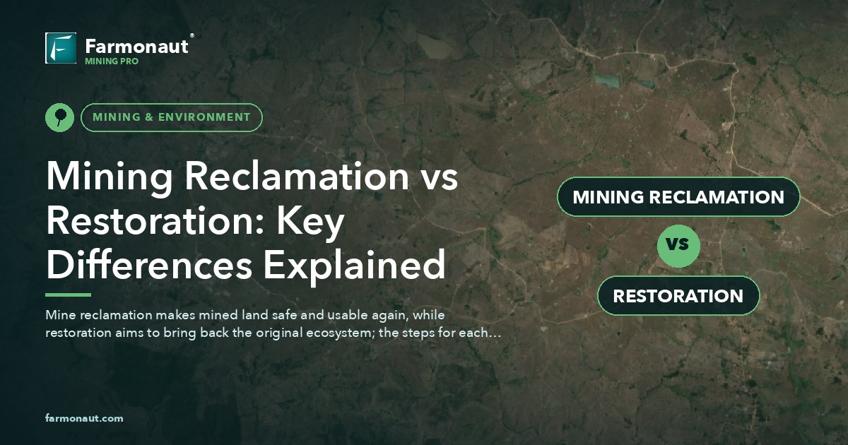 Mining Reclamation Vs Restoration: Key Differences Explained