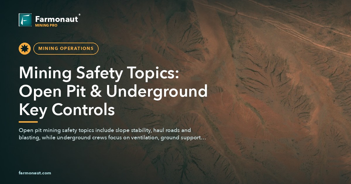 Mining Safety Topics: Open Pit &Amp; Underground Key Controls