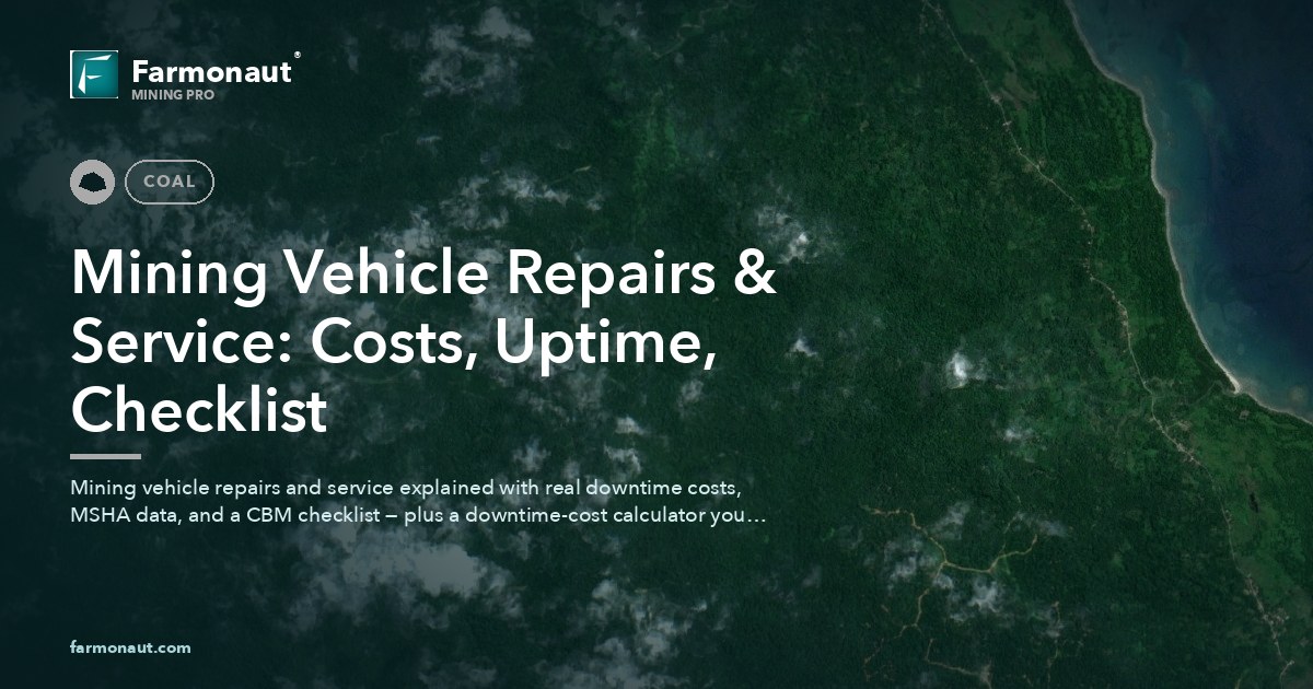 Mining Vehicle Repairs &Amp; Service: Costs, Uptime, Checklist