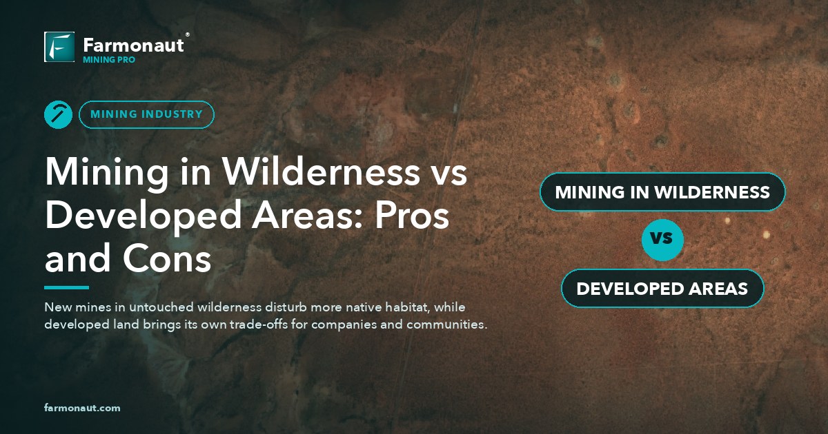 Mining In Wilderness Vs Developed Areas: Pros And Cons