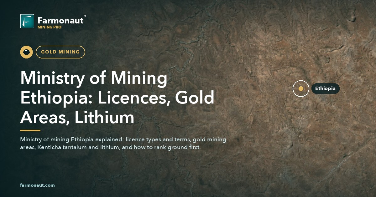 Ministry Of Mining Ethiopia: Licences, Gold Areas, Lithium