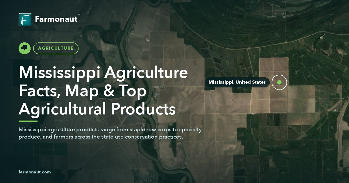 Mississippi Agriculture Facts, Map &Amp; Top Agricultural Products