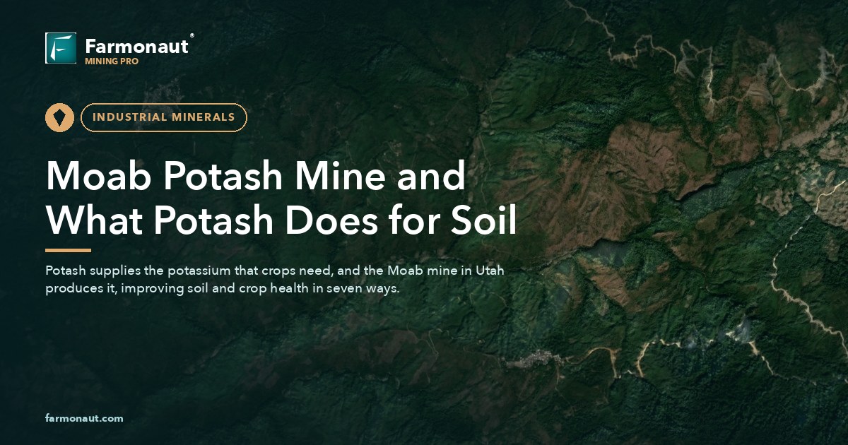Moab Potash Mine And What Potash Does For Soil