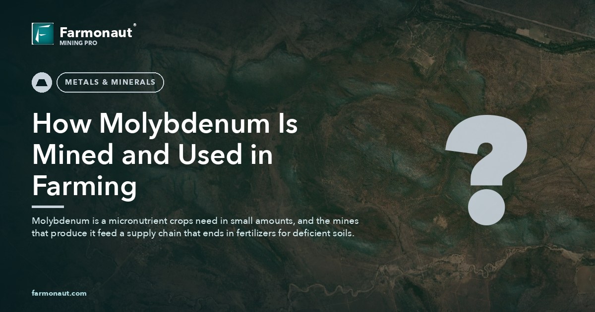 How Molybdenum Is Mined And Used In Farming