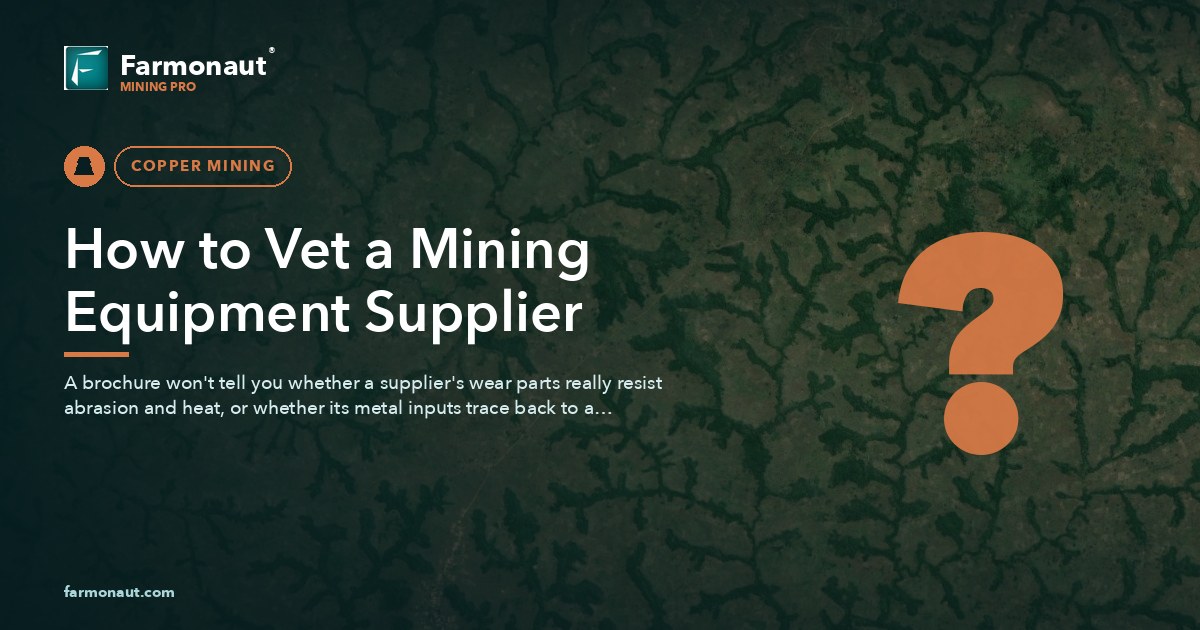 Mining Equipment Supplier: What To Vet Before You Buy 52 How To Vet A Mining Equipment Supplier